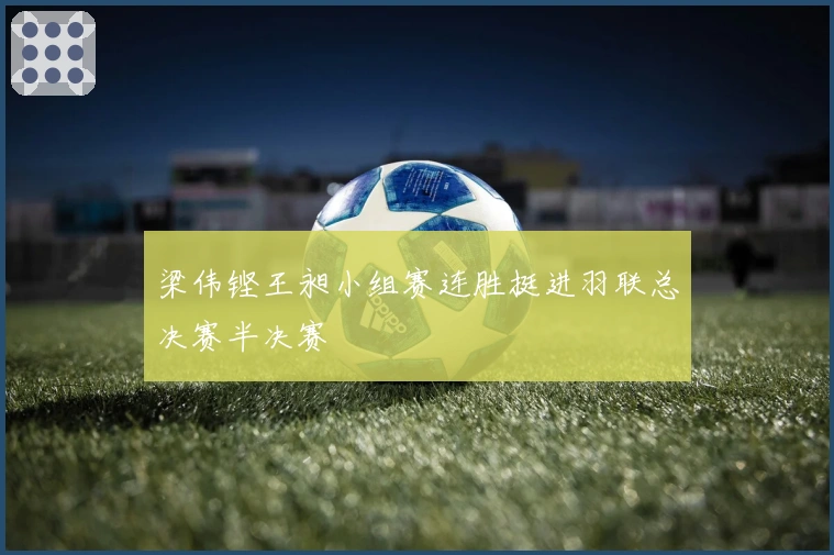 梁伟铿王昶小组赛连胜挺进羽联总决赛半决赛